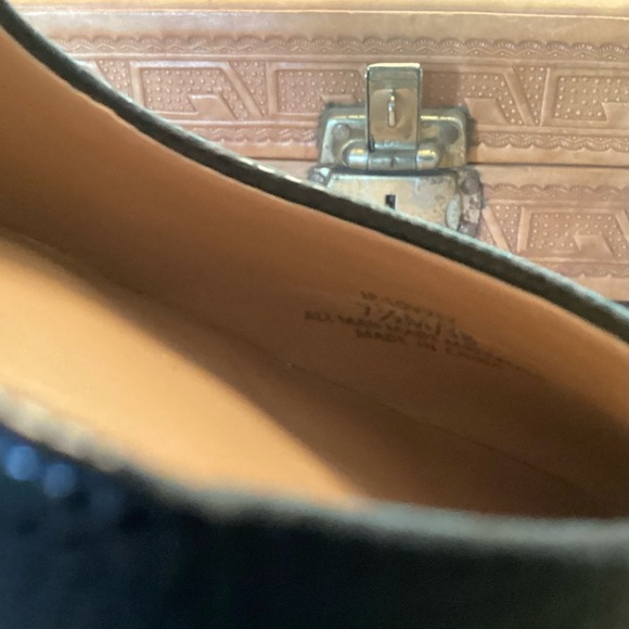 Jessica Simpson Lovvey Black Reptile Embossed D’orsay Pointy Toed 3.5” Heels 7.5 - Picture 8 of 10